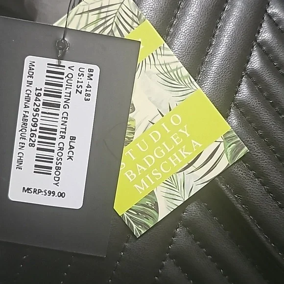 Black quilting center crossbody by Badgley Mischa - Picture 2 of 9